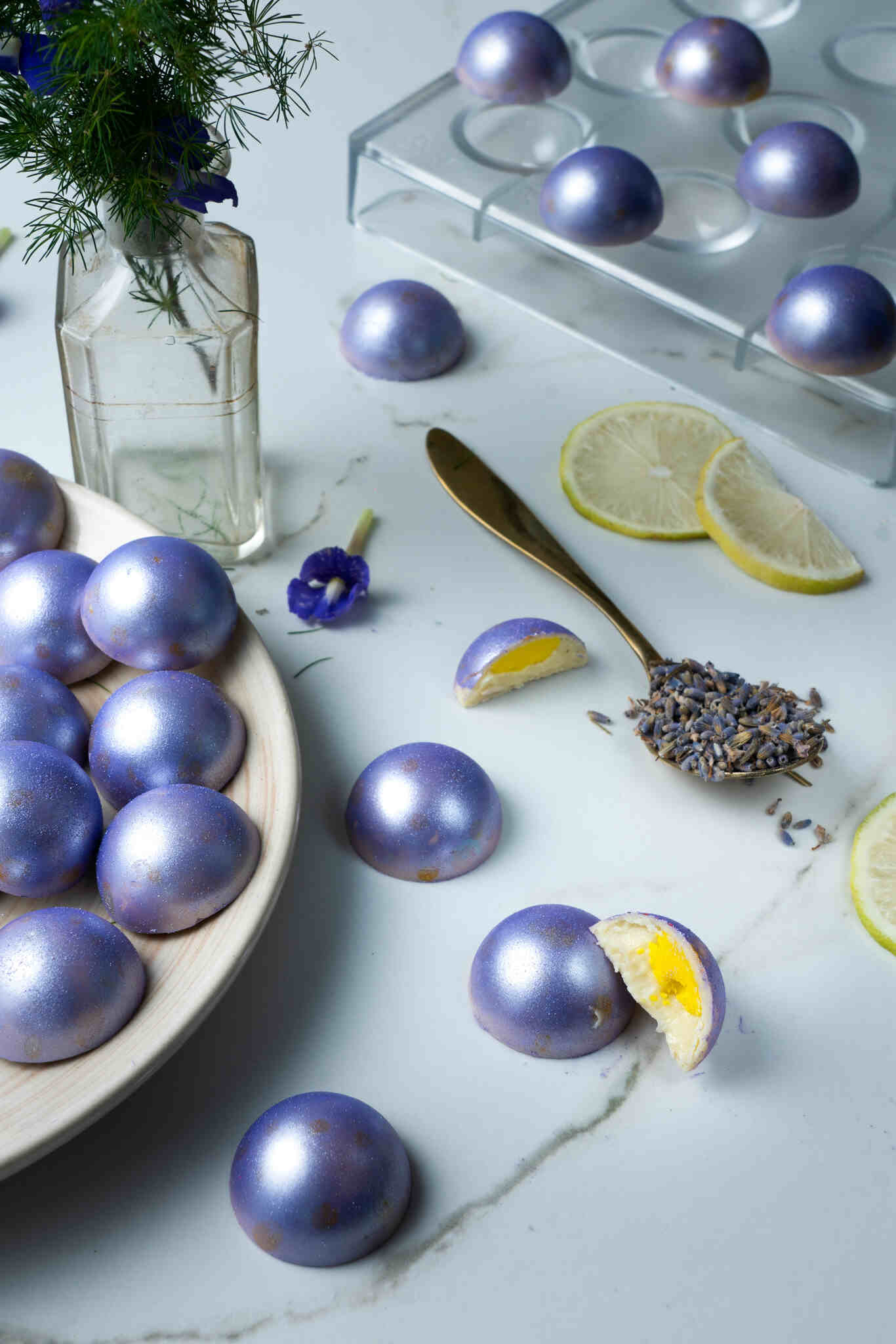 chocolate bonbons from Thistle bake Ville